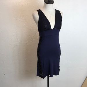 Lace overlay dress